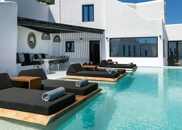 Villa Mbc Psarou Black Retreat 11 Bedrooms Mykonos