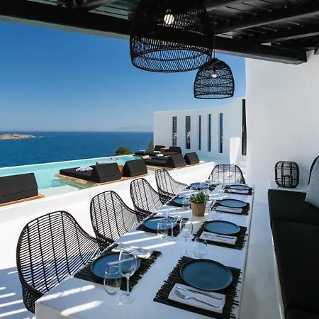 别墅 Mbc Psarou Black Retreat 11 Bedrooms Mykonos 普沙罗