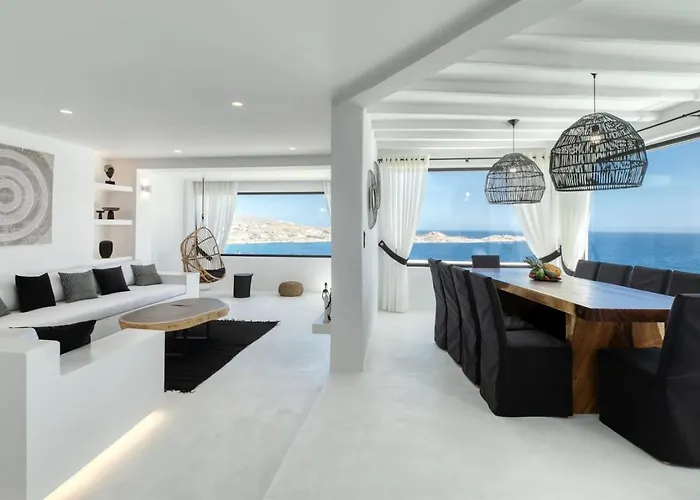 别墅 Mbc Psarou Black Retreat 11 Bedrooms Mykonos 普沙罗