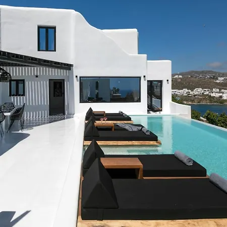فيلة Mbc Psarou Black Retreat 11 Bedrooms Mykonos *