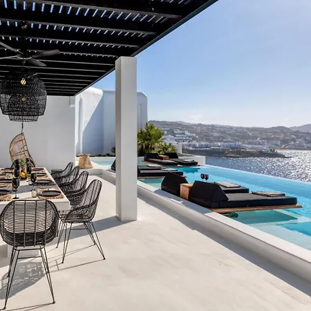 Mbc Psarou Black Retreat 11 Bedrooms Mykonos فيلة