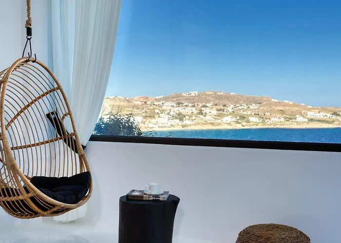 Mbc Psarou Black Retreat 11 Bedrooms Mykonos Вилла *