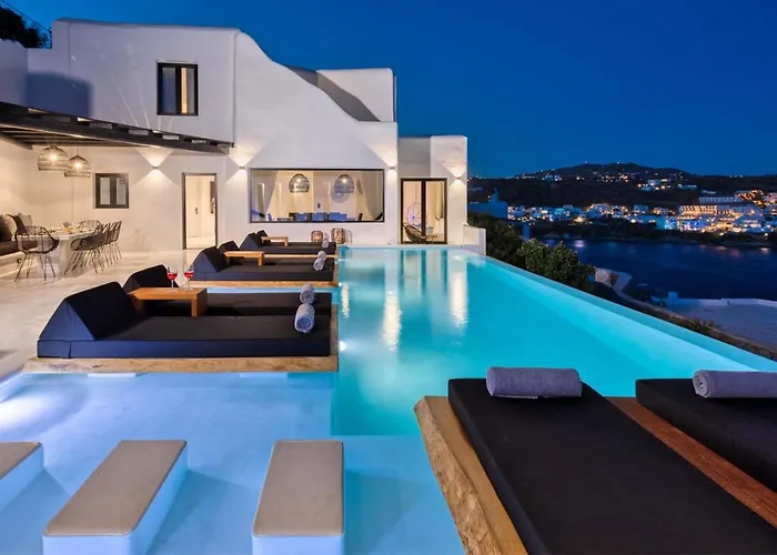빌라 Mbc Psarou Black Retreat 11 Bedrooms Mykonos