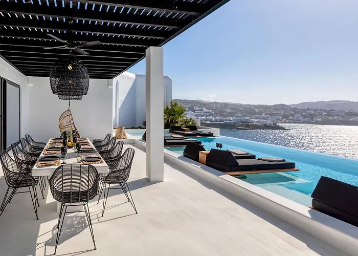 Mbc Psarou Black Retreat 11 Bedrooms Mykonos 빌라